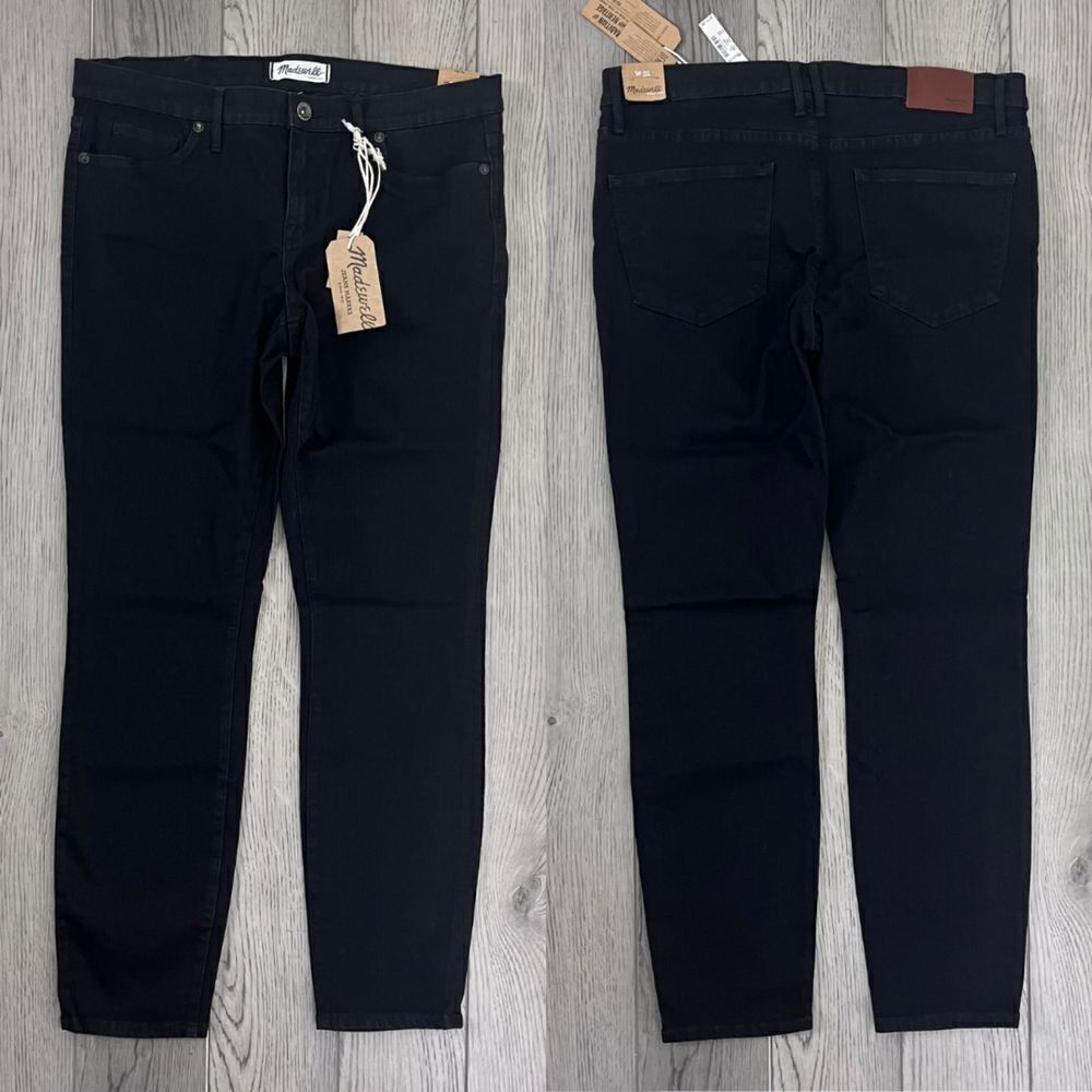 Madewell Women Size 31 Cotton Black Skinny Leg Denim NEW Ankle Jeans Casual